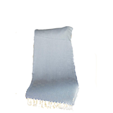 70" Geometric Handwoven Throw Blankets in Blue