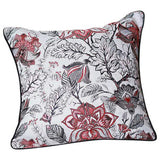 Set of 2 17" Jacquard Weaver Throw Pillow Cover in Red