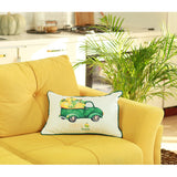 Set of 4 20" Pumpkin Truck Lumbar Pillow Cover in Multicolor