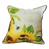 Set of 2 18" Autumn Vibes Throw Pillow Cover in Multicolor