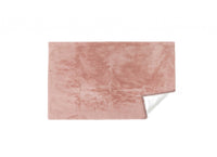 Luxe Faux Rabbit Fur Rectangular Rug 3' x 5'   - Blush Pink