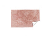 Luxe Faux Rabbit Fur Rectangular Rug 3' x 5'   - Blush Pink