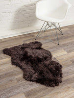 2' x 3' Ivory New Zealand Natural Sheepskin Rug