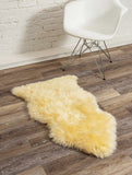 2' x 3' Ivory New Zealand Natural Sheepskin Rug