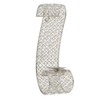 Gold and Faux Crystal  Swirling Wall Sconce