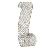 Gold and Faux Crystal  Swirling Wall Sconce