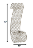 Gold and Faux Crystal  Swirling Wall Sconce