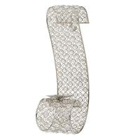 Gold and Faux Crystal  Swirling Wall Sconce
