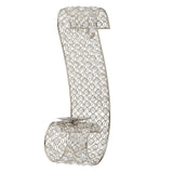 Gold and Faux Crystal  Swirling Wall Sconce