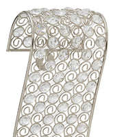 Gold and Faux Crystal  Swirling Wall Sconce