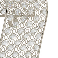 Gold and Faux Crystal  Swirling Wall Sconce