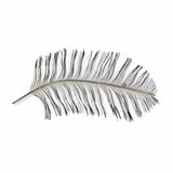 Black and Silver Metal Peacock Feather Wall Decor
