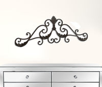 Brown Curved Rustic Door Topper Wall Decor