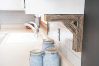 Set of Two Natural Weathered Gray Corbels