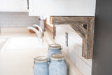 Set of Two Natural Weathered Gray Corbels