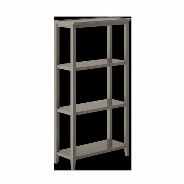 60" Bookcase with 2 Shelves in Washed Grey