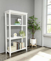 60" Bookcase with 2 Shelves in White