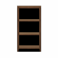 60" Bookcase with 3 Shelves in Walnut