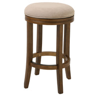 25" Honeysuckle Finished Solid Wood frame with Cream fabric Counter Stool