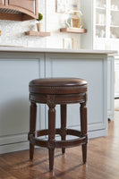 Counter Height Stool in Distressed Walnut Finished