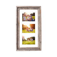 3 5x7 Rustic White Picture Frame with Plexiglass Holder