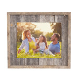 8x10 Rustic Weathered Grey Picture Frame with Plexiglass Holder