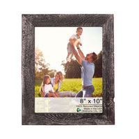 12"x13" Rustic Smoky Black Picture Frame