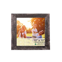 10x10 Rustic Smoky Black Picture Frame