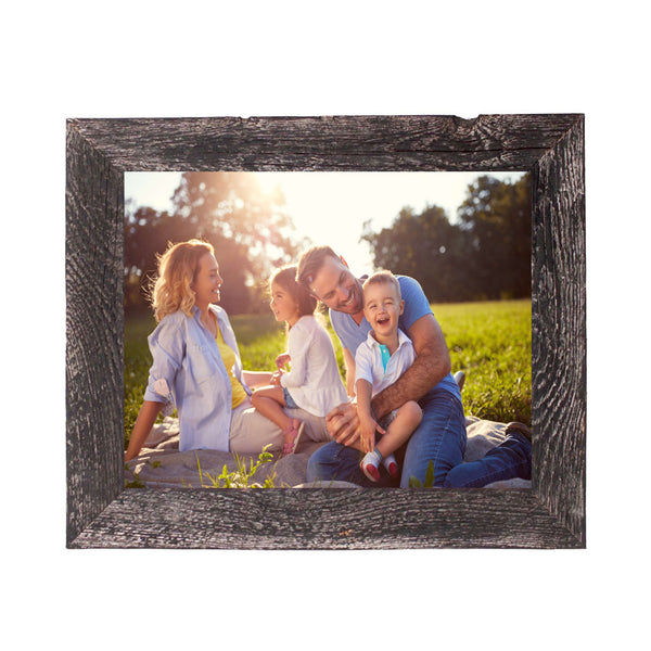10x10 Rustic Smoky Black Picture Frame