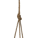 Light Grey Metal Hanging Rope Planter