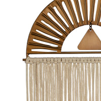Bronze Metal Macrame Wall Decor