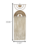Bronze Metal Macrame Wall Decor