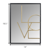 Love Layered Modern Wall Mirror