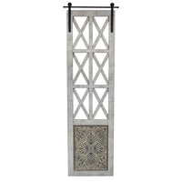 Distressed Full Length Door Panel Wall Decor