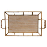 Tropical Wooden Bamboo Tray