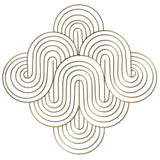 Golden Wave Pattern Wall Decor