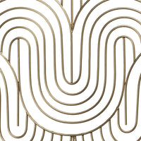 Golden Wave Pattern Wall Decor