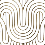 Golden Wave Pattern Wall Decor