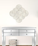 Golden Wave Pattern Wall Decor