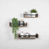 Set of 3 Rustic  Floating Shelves