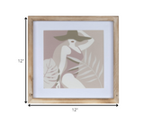 Pretty Lady with Hat Framed Wall Art