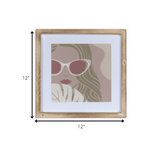 Pretty Lady in Shades Framed Wall Art