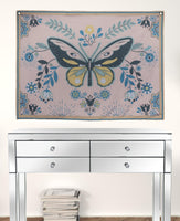 Multi Color Butterfly Tapestry Wall Decor