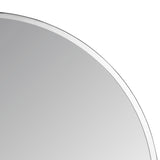 Minimalist Silver Round Wall Mirror