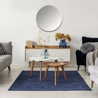 Minimalist Silver Round Wall Mirror