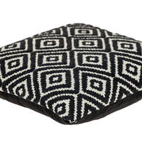Ebony and Ivory Diamonds Throw Pillow