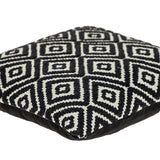 Ebony and Ivory Diamonds Throw Pillow