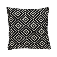 Ebony and Ivory Diamonds Throw Pillow