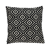 Ebony and Ivory Diamonds Throw Pillow