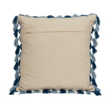Rustic Bohemian Blue Throw Pillow